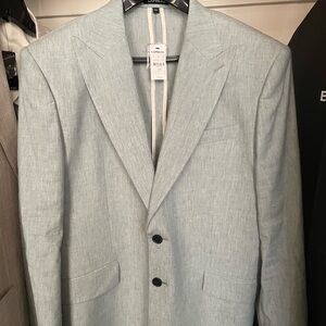 Express Mint Sport Coat with Notched Lapels and Slim Fit